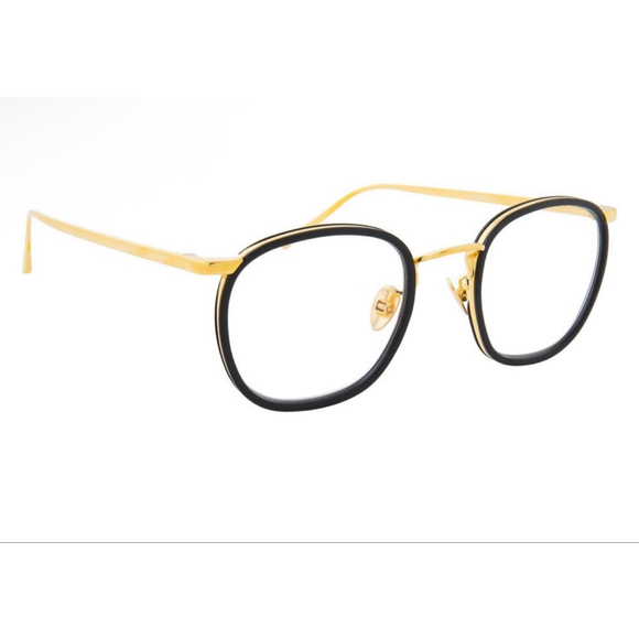 Linda Farrow Accessories - Unisex Linda Farrow Optical Glasses Black/Gold One Size LFL562 optical